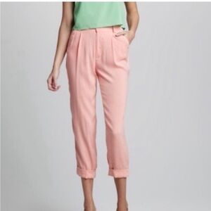 Alice + Olivia Arthur Light Peach Silk Pants 8
